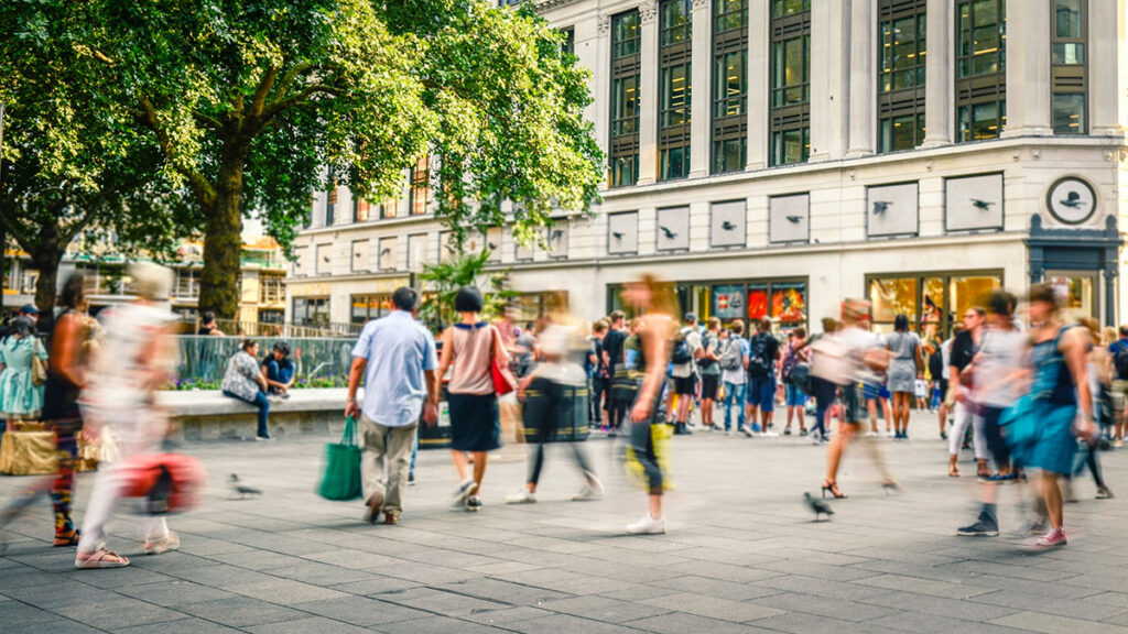 busy urban street